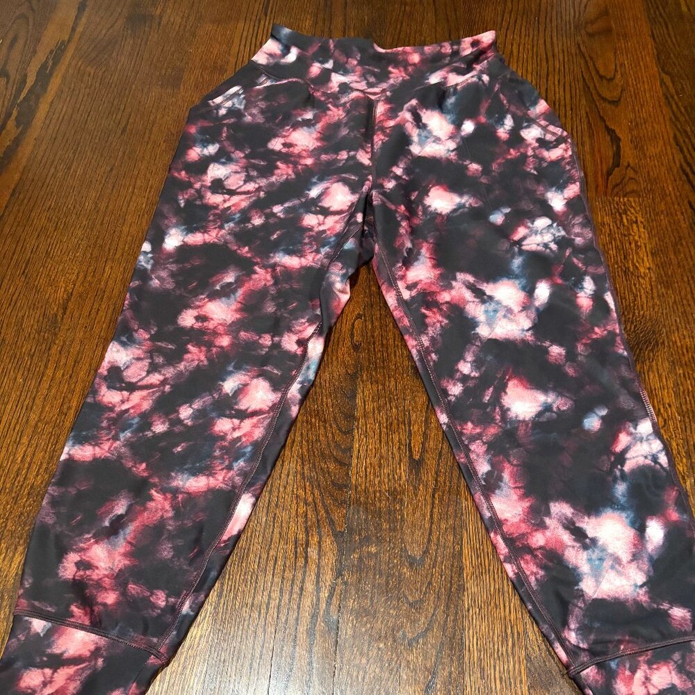 Old Navy Tie-Dye Leggings - Pink and Black